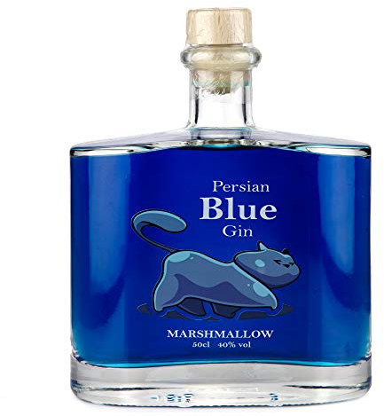 The Handmade Gin Company Persian Blue Gin Marshmalow