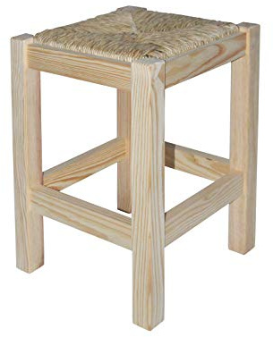 Rustikaler Hocker ohne Lack