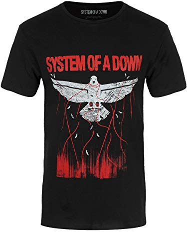 Band Monkey System of A Down Unisex T-Shirt Dove Overcome Multicoloured