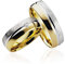 JC Trauringe 2 x Eheringe 925 Silber Gold Plattiert PAARPREIS inkl. Diamant und Gravur Ehe-ringe Verlobungs-ringe Brillant Heiraten Wedding Rings Partnerringe Platin Gold Weißgold P914-G