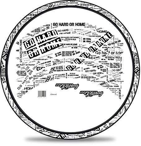 16-teiliges Set Felgenrandaufkleber Sticker für Fahrrad Felgen in verschiedenen Designs Komplett Set für 27 29 für Ebike Rennrad Mountainbike MTB Laufrad RX034 (Nr. 8 Go harder or home, Glanz)
