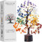 Arbre de vie à 7 chakras en cristal de guérison pour la maison, le salon, le bureau | Bonsaï Feng Shui fait à la main pour l'énergie positive, la richesse et la chance | Cadeaux d'anniversaire pour
