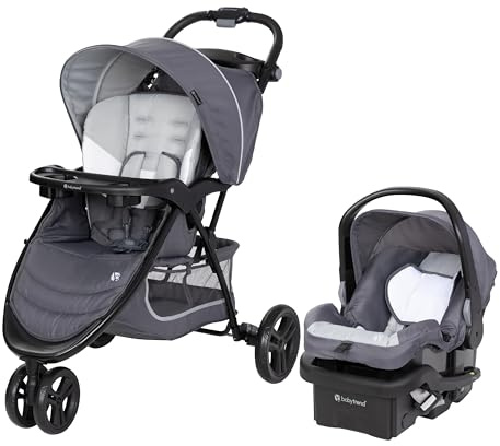 Baby Trend EZ Ride Travel System with EZ-Lift Infant Car Seat, Dash Grey