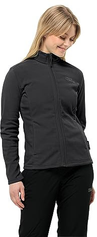 Jack Wolfskin Damen Taunus Fz W Fleece-Jacke, Schwarz, S EU