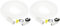PATIKIL 3.3 Pies Aire Acondicionador Manguera Kit, 2 Kit Universal Conector Manguera con Abrazadera para Mini-Split Ventana AC Unidad Lavavajillas Grifo, Blanco