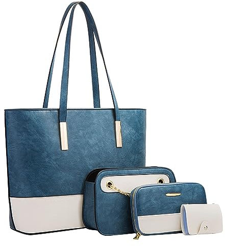 PYUIYY Modische Damen-Umhängetasche aus, vierteilig, Geldbörse, Umhängetasche, Umhängetasche Billard Taschen (B, One Size)