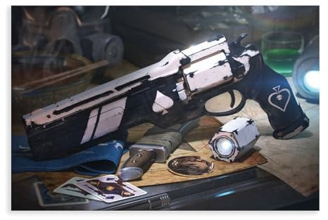 AAVEDA Game Destiny 2 Ace of Spades Leinwand-Poster, Wandkunst, Dekor, Bild, Gemälde für Wohnzimmer, Schlafzimmer, Dekoration, ungerahmt, 40 x 60 cm