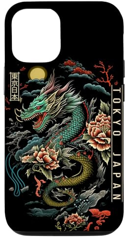 Tokyo Japan Gifts Japanese Dragon Lover Asian Artwork Case for iPhone 12/12 Pro