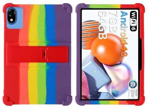 FKQLH Coque pour DOOGEE U9 Tablet, Supporter Silicone Enfants Housse de Protection Poids Léger Stand Coque Cover pour DOOGEE U9 Tablet 10 Pouce, Coloré