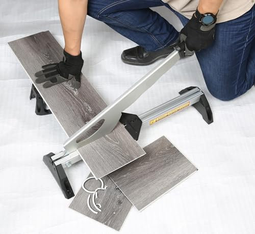 CUTTEREX Laminate Floor Cutter for VCT, LVT, SPC, PVC, WPC, Rubber Floor and Rigid Core Vinyl Plank, Laminate Flooring Cutter, Vinyl Floor Cutter, for 8 Width and 10mm Thickness