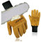 Intra-FIT Chainsaw Gloves Multi-Layer Protection on Left Hand, Safety Forestry Work Gloves in Water Resistant Cowgrain Leather, Class 2, Latest Standard EN ISO 11393-4, EN 388: 3132X