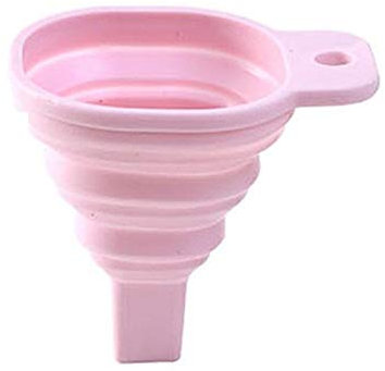 CAIONPLE Entonnoir Pliant en Silicone Entonnoirs telescopiques Longs de Style Pliable pour la Distribution de liquides menagers Gadgets de Cuisine Rose