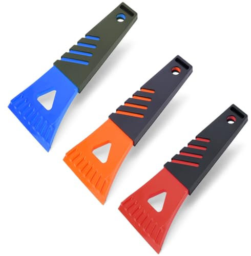 VYIBPDY 3 Piezas Rascador de Hielo con mango suave longitud 18 cm Colores surtidos