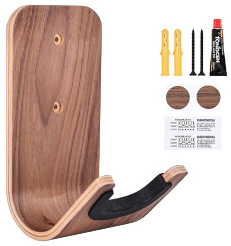 Gitarrenwandhalter, Gitarrenhalter mit Schrauben, Gitarrenaufhängung, Gitarren-Wandhalterung aus für Banjo, akustische E-Gitarre, Mandoline, Ukulele, Paaraufhänger