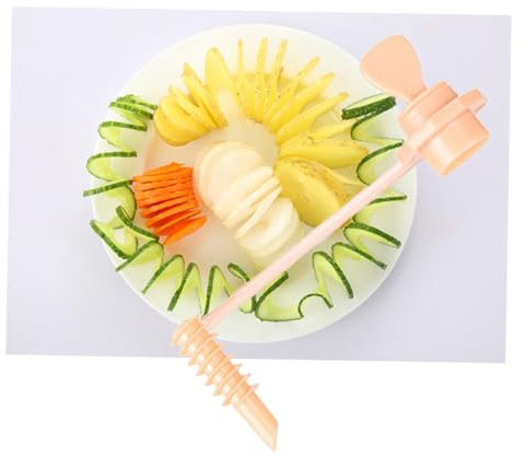 TOPBATHY Mandolina Cocina Cortador De Patatas Espiral Herramienta Creativa Para Casa