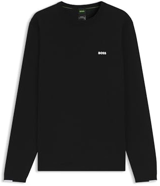 BOSS Herren K Ever-X CN Pullover aus Baumwolle mit Kontrast-Details