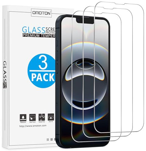 OMOTON für iPhone 16e für Panzerglas, kompatibel mit iPhone 16e Schutzfolie, Anti-Kratzer, Bläschenfrei, Einfache Installation, 3 Stück