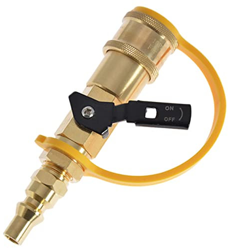 CAXUSD RV Schlauch Schnell Verbinden Armaturen 1 4 Zoll Absperrventil Set für Grill und Camping
