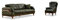 Bienne Furniture Couchgarnitur Monte (Grün, 3-Sitzer + Sessel)