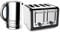 Dualit Architect 1.5L Kettle & 4 Slice Slot Toaster Set Wide Slots Energy-Saving Design (Black)