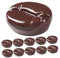 IMIKEYA 30Pcs Faux Coffee Beans Decor Realistic Imitation Coffee Bean Props for Photography Shop Display and Education Creative Coffee Beans Models for Games and Teaching