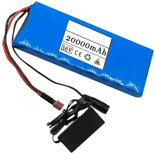 E-Bike Pedelec Akku 36V 20Ah Ebike Akkupack Eingebauter BMS PVC Akku Mit Ladegerät 10S1P Wiederaufladbarer Li-Ionen Akku XT60