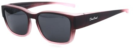 DanCarol DC-POL-2018-C6-pink-Die Überbrille, ideal für Brillenträger die auf Ihre normale Sehhilfe -Für Schmales Gesicht