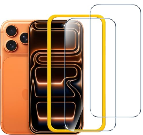 ivoler 2 Stück Schutzfolie für iPhone 17 Pro Max 6.9 Zoll, Panzer Schutz Glas Folie Displayschutz mit Einfaches Installationswerkzeug, 9H Härte, HD Klar, Anti-Kratz, Anti-Bläschen, Anti-Stoßfest