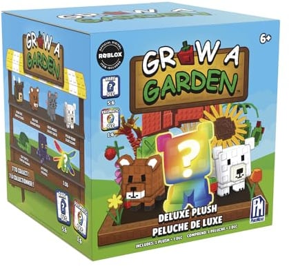 Grow a Garden Plüsch-Überraschung, 20 cm, Deluxe, großes Plüschtier mit epischem DLC-Cod, Sammelpuppe in geheimnisvoller Box, Premium-Spielzeug, originalgetreu dem Roblox-Videospiel