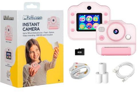 MiniLens Instant Print Camera Pink