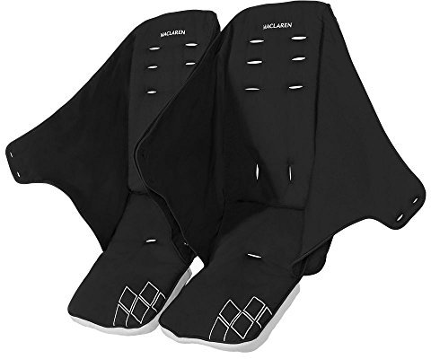 Maclaren Seduta Twin Techno - Seduta sostituibile e lavabile in lavatrice che si adatta ai passeggini Twin Techno, Disponibile in nero
