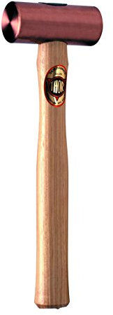 Thor Round Solid Copper Mallet 32mm 600g, Manufactured from 99.9% Pure Electrolytic Copper Rod.