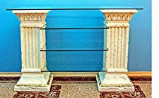 JV Moebel Design Vitrine Regal Glas Säule Vitrinen Regale TV Schrank Wohnzimmer 1872 Neu