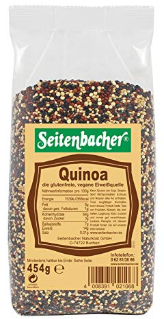 Seitenbacher Quinoa Bunt - Tricolor I unbehandelt I nativ I ohne Zusätze I vegan I (1 x 454 g)