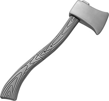 Nicky Bigs Novelties Fake Axe Prop 24 Inchs Long Lumberjack Halloween Costume Accessories Plastic Weapons Felling Ax Adults, Silver, One size