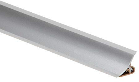 2,5 Meters 98,42 Kitchen Worktop Profile Strip Corner PVC 33mm with Accessories Edging splashback TMW Profiles (Gray Aluminium, End caps (Left + Right))