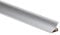 2,5 Meters 98,42 Kitchen Worktop Profile Strip Corner PVC 33mm with Accessories Edging splashback TMW Profiles (Gray Aluminium, End caps (Left + Right))