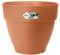 Elho Vibia Campana Rond 25 - Pot De Fleurs pour Extérieur - Plastique 100% recyclé - Ø 24.5 x H 21.0 cm - Marron/Terre Cuite