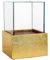 VIVANNO Deko-Windlicht Kerzenhalter viereckig CANDELITA - Gold Hochglanz 20x20x29
