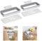 Odegltina 2PCS Over Door bin, Cupboard Bins for Kitchen, Hanging Trash Bag Holder, Caravan Camping garbage Bin Bag Holder Under Sink Hanging Waste Bin