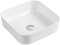 VBChome Waschbecken 39 x 39 cm Keramik Weiß Oval Waschtisch Handwaschbecken Aufsatzwaschbecken Waschschale Gäste WC