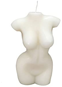 Shinekoo Künstlerische Kerze in weiblicher Körperform, Vanilleduft, Heimdekoration, Hochzeitsgeschenk, 10 cm x 7,5 cm