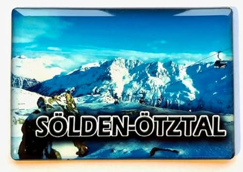 Sölden Österreich Ötztal Austria Kühlschrankmagnet Fridge Magnet Geschenkartikel Reiseandenken Souvenir