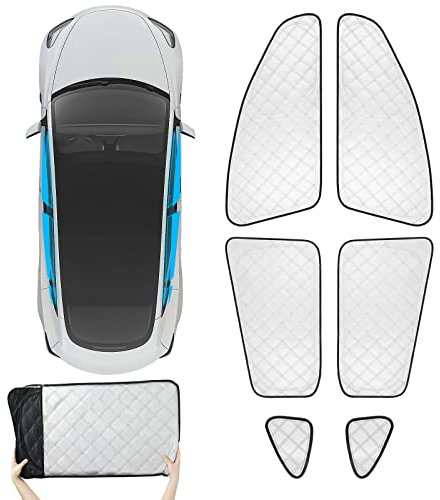 Für Tesla Model 3 2016-2023 Sonnenschutz Seitenfenster Heckscheibe Sonnenschutz Sonnenschutz UV-Strahlen Reflektierende Abdeckungen (6 Stück)