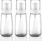 Cosywell Fine Mist Spray Bottle TSA Approved 3.4oz 100ml 3 Pack Empty Cosmetic Refillable Travel Containers Plastic Spray Bottle for Perfume Essential Oils Toners Rose Water Cosmetics (3Clear)