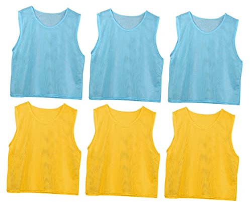 Garneck 6stücke Fußball-Trainingsweste Für Junge Mädchen Mesh-Tanktop Junge Mädchen-t-Shirt Kinderweste Team-trainingswesten Atmungsaktiv Und Schweißabsorbierend Für Sportaktivitäten