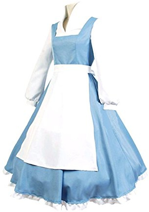Gothden Damen Schürze Dienstmädchen Kleid Cosplay Kostüm Halloween Cosplay Kostüme…