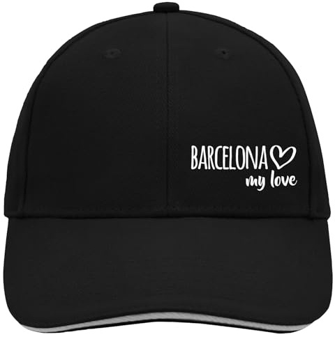 Huuraa Cappy Mütze Barcelona My Love Geschenk | Baseballkappe Basecap Kappe Geschenkidee Unisex Baseball Cap