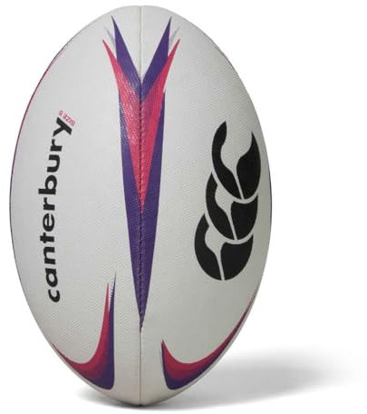 Canterbury Mentre Rugby Ball, Erwachsene, Unisex, Weiß/Violett/Violett, 3