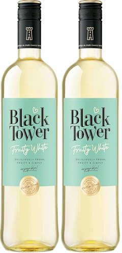 Black Tower Fruity White Wine,Packaging may vary (Pack of 2)